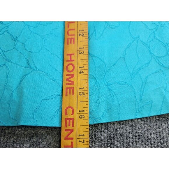 Lady Hagen Size 6 Turquoise Floral Embroidered Skirt Cotton Lined Golf Beach - Picture 8 of 8